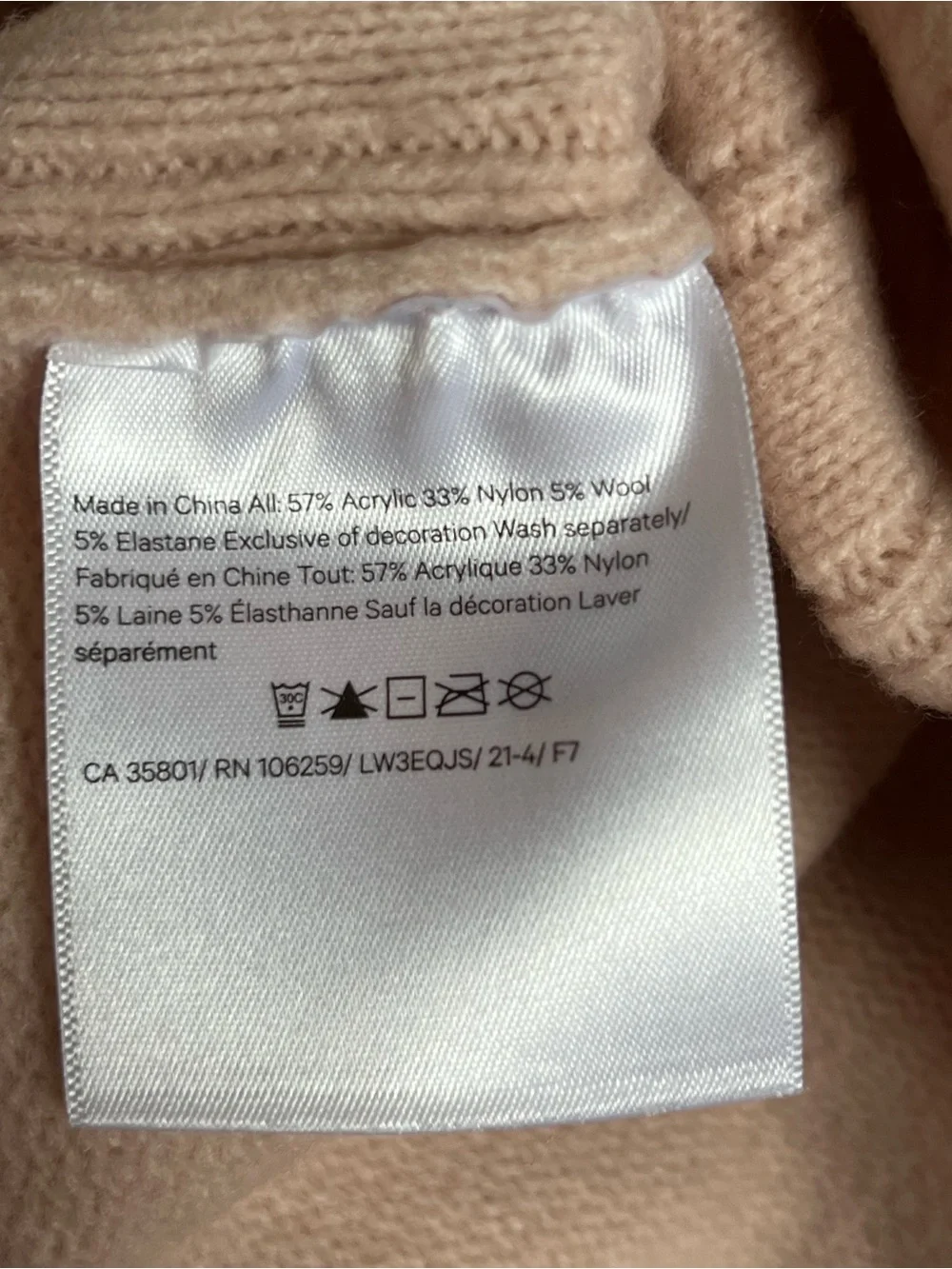 Lululemon Twin Rib Turtleneck Sweater in Feather Pink, 12, EUC - Picture 6 of 6